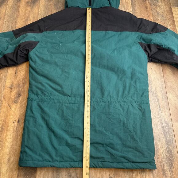Vintage LL Bean Snow Jacket Men's Medium Tall Green Thinsulate Waterproof 90s - Picture 10 of 13